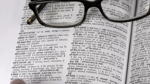 Dictionary terms EDUCATION - HD Video stock 5501091