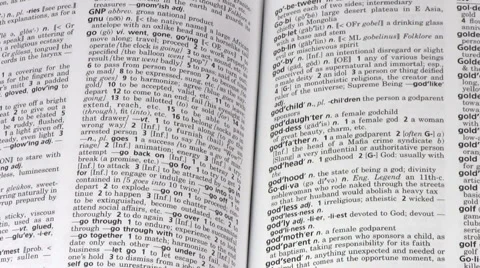Dictionary terms GOD V2 - HD Stock Footage 5487188