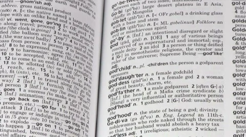Dictionary terms GOD V3 - HD Stock Footage 5501115