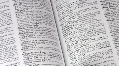 Dictionary terms STRATEGY V1 - HD Stock Footage 5501684