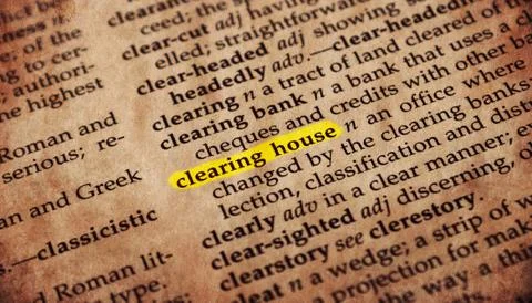 Dictionary word Foto stock