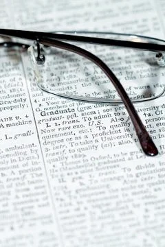 Dictionary words Stock Photos