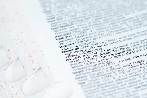 Dictionary words Stock Photos