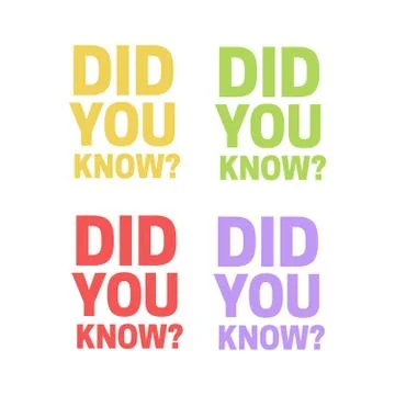 Did you know icon. Did You Know sign Stock Illustration