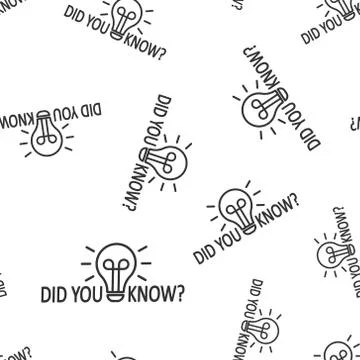 Did You Know icon in flat style. Question mark vector illustration on white i Stock Illustration