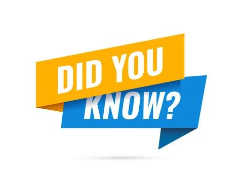 Did you know icon in flat style. Banner interesting facts vector illustrati.. Stock Illustration