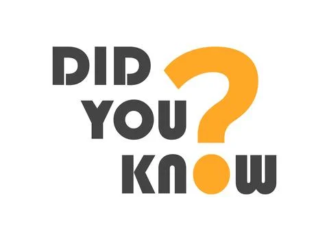 Did you know icon in flat style. Banner interesting facts vector illustrati.. Stock Illustration