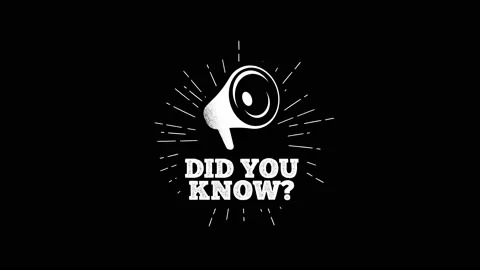 Did you know megaphone - hand drawn badge animation Stock Footage 221937250