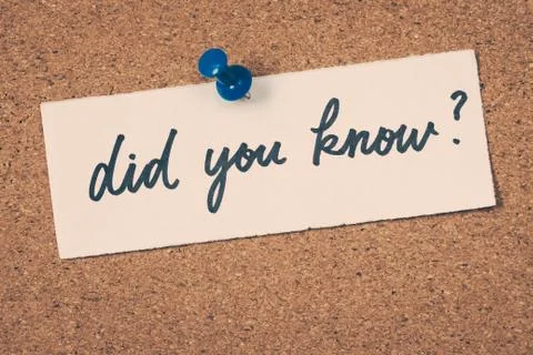 Did you know Stock Photos