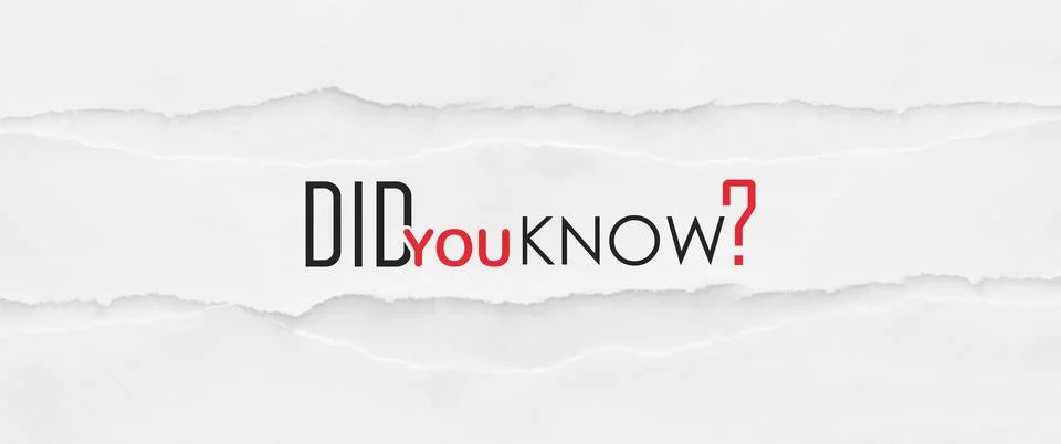 Did you know Foto stock