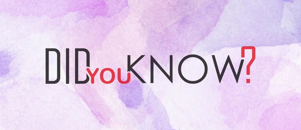Did you know Foto stock