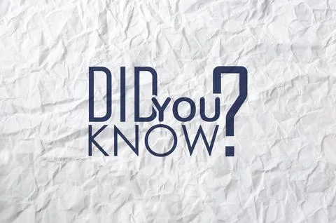 Did you know 스톡 사진