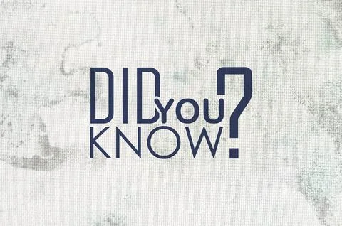 Did you know Stock Photos
