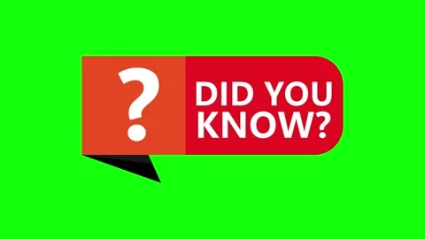 Did You Know Question Banner Animation for Educational Content Vídeos de archivo 336043720