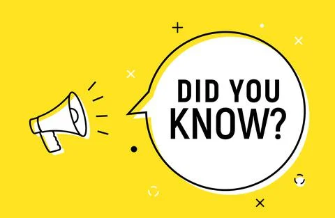 Did you know question fact vector background. Education did you know quiz trivia Stock Illustration