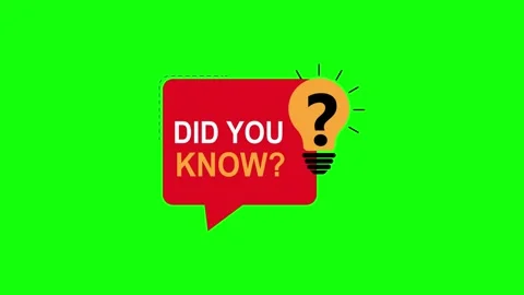 Did You Know Question Mark Badge Animation for Educational Videos Vídeos de archivo 336043756