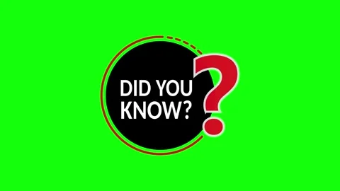 Did You Know Question Mark Circle Animation for Information Videos Stock Footage 336043757