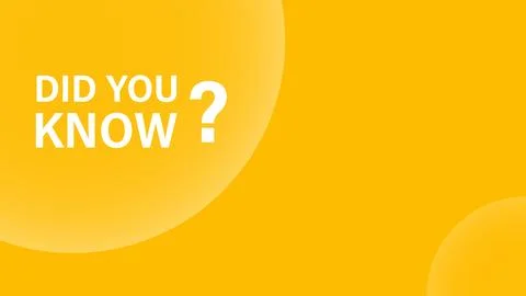 Did you know speech bubble banner vector with copy space for business, market Stock Illustration