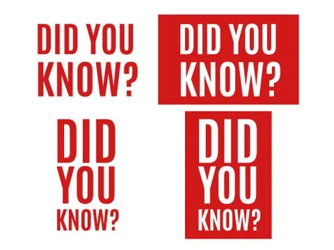Did you know tag. Did You Know question Stock Illustration
