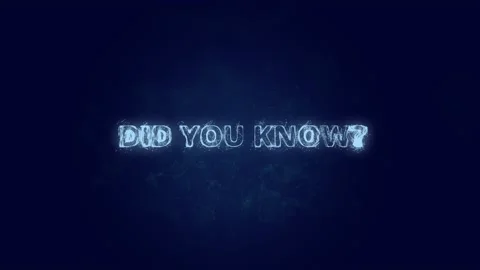 Did you know text. Plexus with text did you know. Plexus. 4K video Stock Footage 171624638