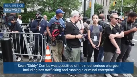 Diddy cleared of most serious charges in New York trial, USA, US - 03 Jul 2025 Stock Footage 312373792