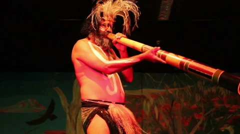 Didgeridoo by Indigenous Australian Stock Footage