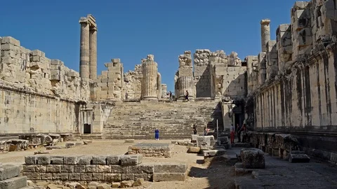 Didyma, Temple of Apollo Time-Lapse Video Stock Footage 122704744