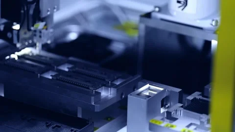 Die Attach and Wire Bonding 4K Video stock 340500858
