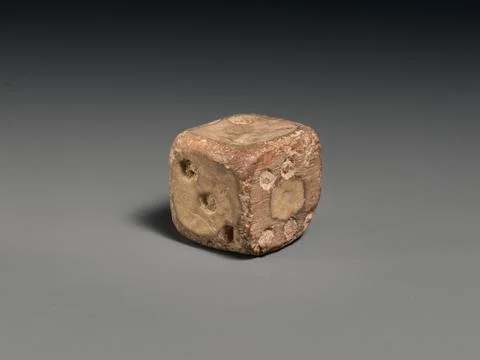 Die ca. 3rd7th century A.D. Sasanian Cubic dice have been in use in the Nea.. Fotos Stock