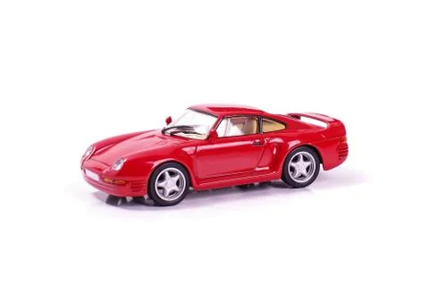 Die cast model car isolated on the white background Foto stock