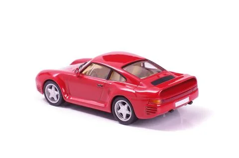 Die cast model car isolated on the white background Foto stock