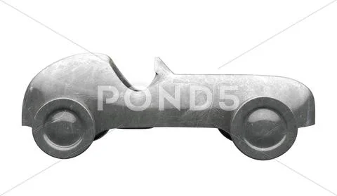 Die-cast toy car side view Stock Illustration