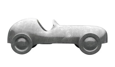 Die-cast toy car side view Stock Illustration