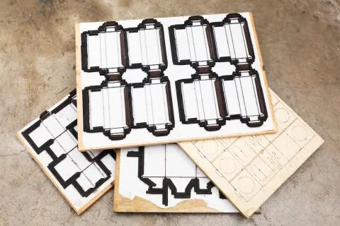 Die cutting mold Stock Photos