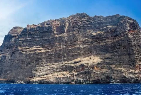 Die mächtigen Klippen von Los Gigantes auf der Kanarischen Insel Teneriffa.. Stock Photos