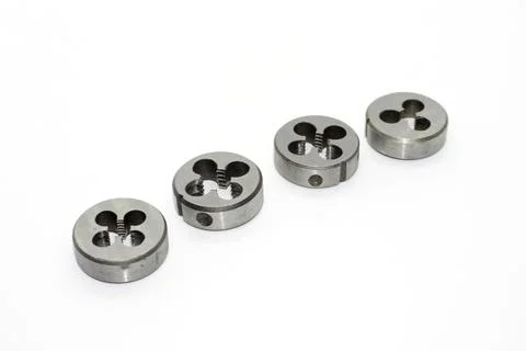 Die tool for threading in metalwork 스톡 사진