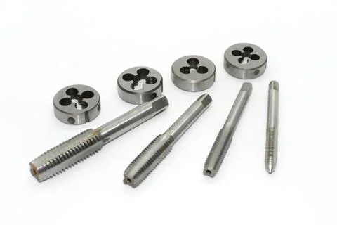 Die tool for threading in metalwork Stock Photos