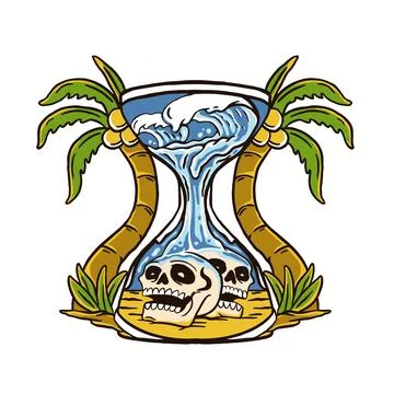 DIE VACATION Stock Illustration