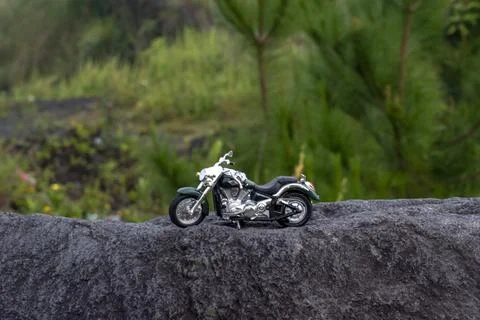 A diecast of chopper motorcycle style Stock Photos