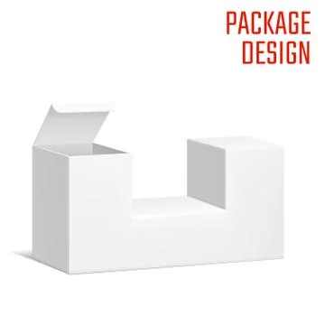 Diecut Craft Box  Stock Illustration