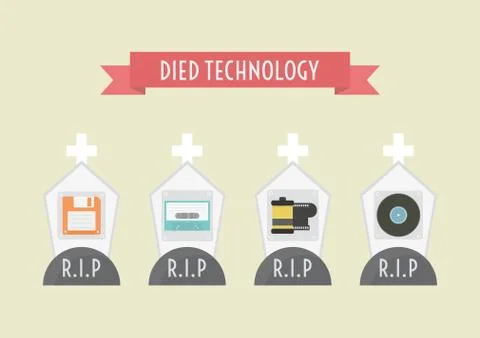 Died technology Illustrazione stock