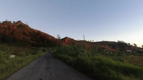 Dieng streets Stock Footage 235489485