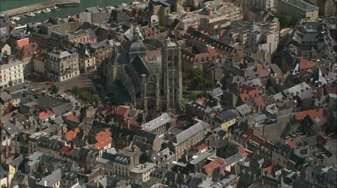 Dieppe aerial Stock Footage 65256728