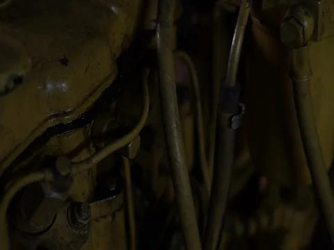 Diesel engine and generator view Stock-Footage 71875600