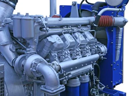 The diesel engine Stock Photos