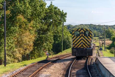 Diesel Engine Train Stock Photos