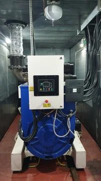 A diesel generator Stock Photos