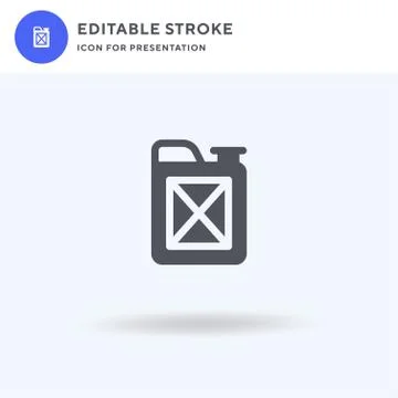 Diesel icon vector, filled flat sign, solid pictogram isolated on white, logo Stock Illustration