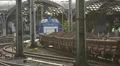 Diesel Locomotive Pulling Freight Cargo Train Passing Industrial Wagon Transport HD Footage