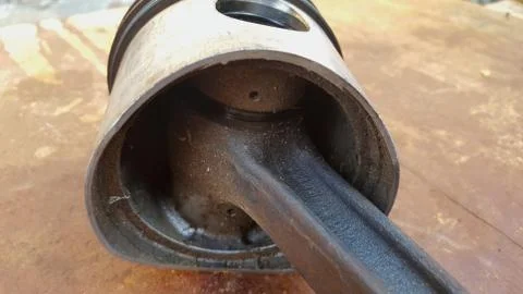 Diesel piston, the main driving component on the engine 写真素材